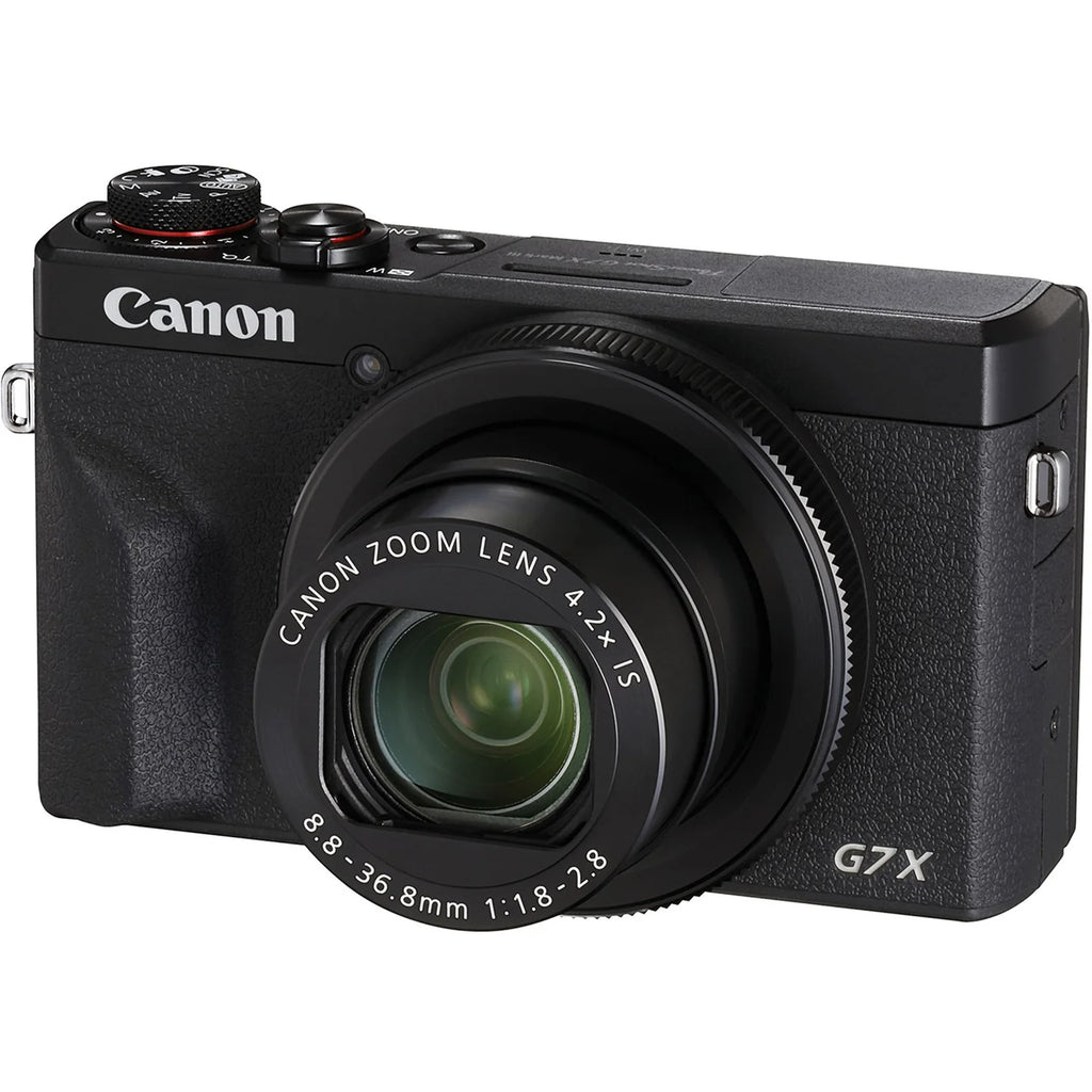 Canon G7X Mark III 4K Vlogging Camera – 20.1MP, Wi-Fi & Bluetooth | Black