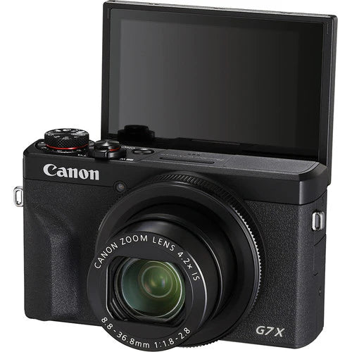 Canon G7X Mark III 4K Vlogging Camera – 20.1MP, Wi-Fi & Bluetooth | Black